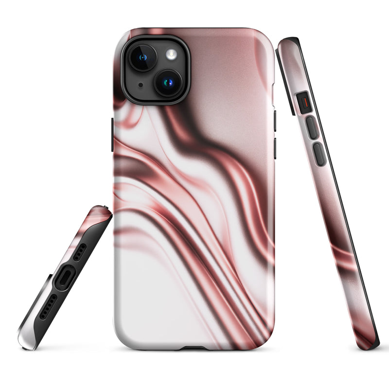 Load image into Gallery viewer, Rose Gold Silky Style iPhone Case Hardshell 3D Wrap Thermal Double Layer CREATIVETECH