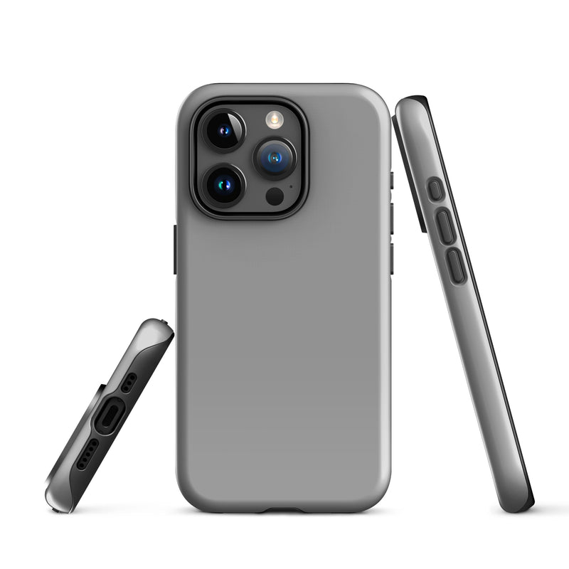 Load image into Gallery viewer, Nobel Grey iPhone Case Hardshell 3D Wrap Thermal Plain Color CREATIVETECH