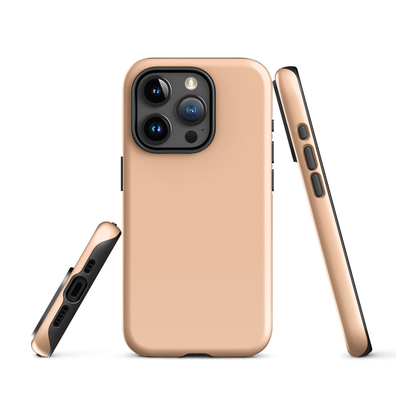 Load image into Gallery viewer, Peach Orange iPhone Case Hardshell 3D Wrap Thermal Plain Color CREATIVETECH