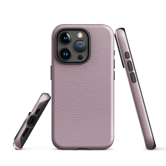 Ash Pink Leather iPhone Case Hardshell 3D Wrap Thermal CREATIVETECH