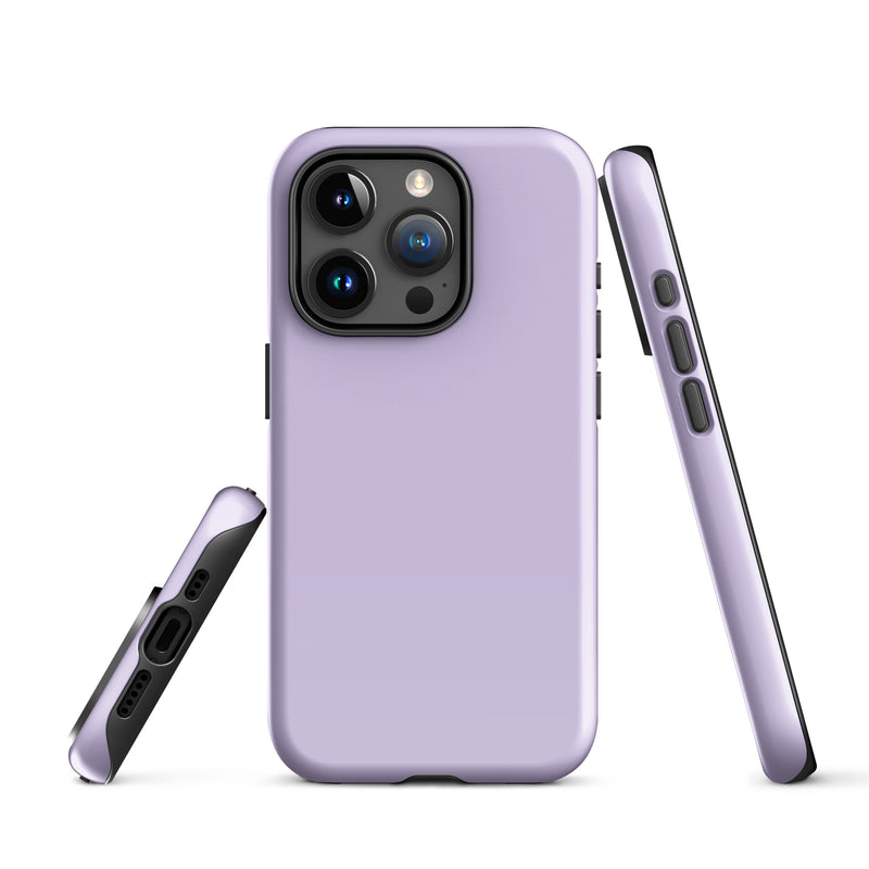 Load image into Gallery viewer, Fog Violet iPhone Case Hardshell 3D Wrap Thermal Plain Color CREATIVETECH