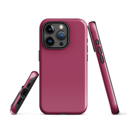 Lipstick Red iPhone Case Hardshell 3D Wrap Thermal Plain Color CREATIVETECH