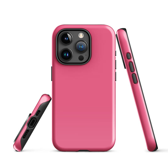 Brink Pink iPhone Case Hardshell 3D Wrap Thermal Plain Color CREATIVETECH