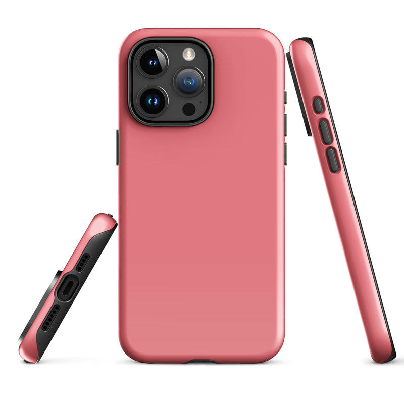 Load image into Gallery viewer, Frolly Red Pink iPhone Case Hardshell 3D Wrap Thermal Plain Color CREATIVETECH
