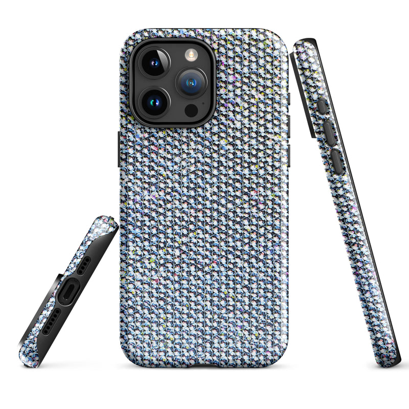 Load image into Gallery viewer, Diamonds Jewel Stone iPhone Case Hardshell 3D Wrap Thermal CREATIVETECH