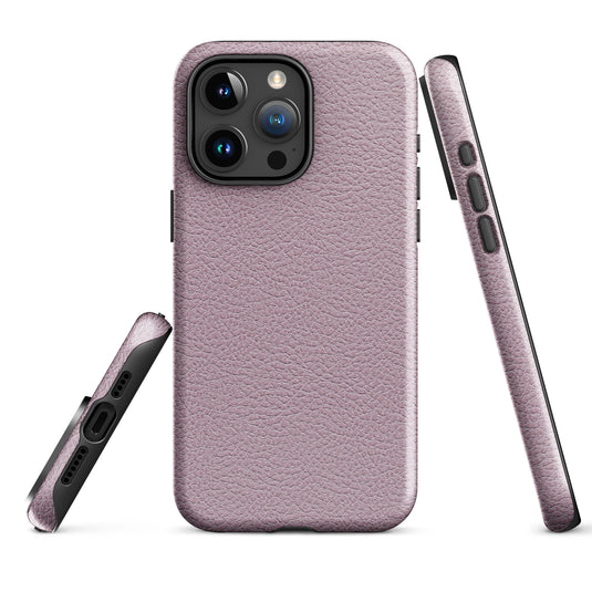 Ash Pink Leather iPhone Case Hardshell 3D Wrap Thermal CREATIVETECH