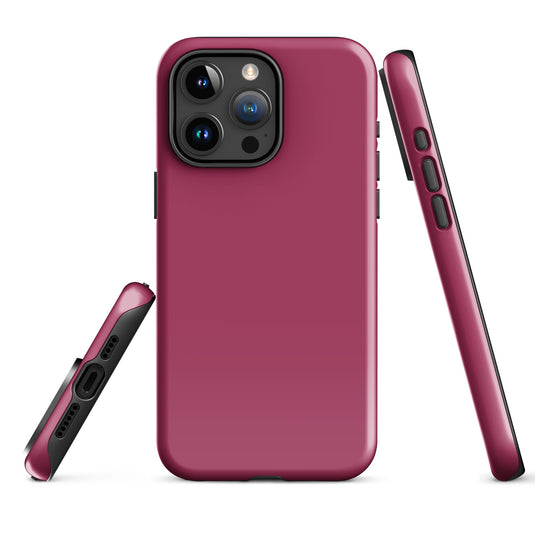 Lipstick Red iPhone Case Hardshell 3D Wrap Thermal Plain Color CREATIVETECH