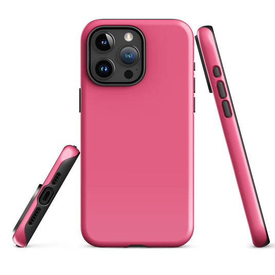 Brink Pink iPhone Case Hardshell 3D Wrap Thermal Plain Color CREATIVETECH