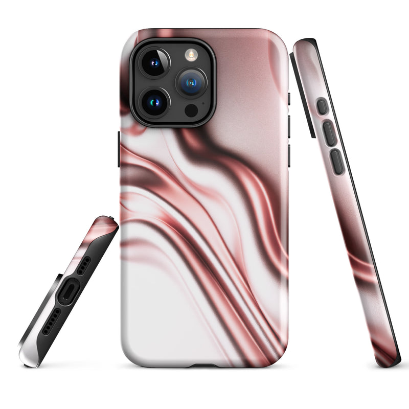 Load image into Gallery viewer, Rose Gold Silky Style iPhone Case Hardshell 3D Wrap Thermal Double Layer CREATIVETECH