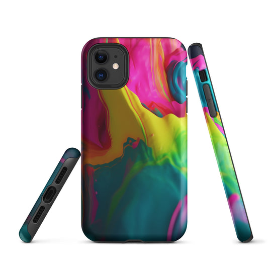 Pride Colorful Paint iPhone Case Hardshell 3D Wrap Thermal CREATIVETECH