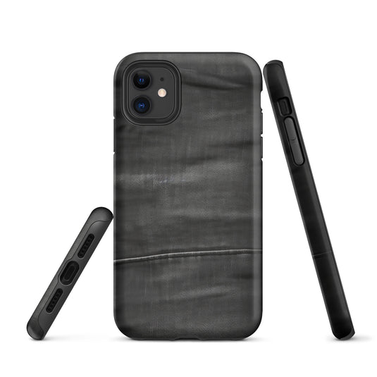 Dark Grey Denim Cloth iPhone Case Hardshell 3D Wrap Thermal CREATIVETECH