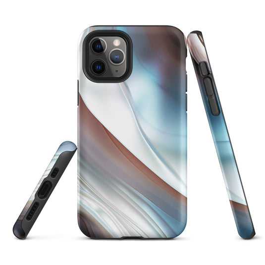 Pearl Blue iPhone Case Hardshell 3D Wrap Thermal CREATIVETECH