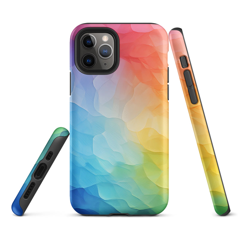 Load image into Gallery viewer, Pride Painted Glass iPhone Case Hardshell 3D Wrap Thermal CREATIVETECH