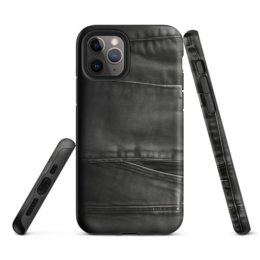 Dark Grey Denim Pocket iPhone Case Hardshell 3D Wrap Thermal CREATIVETECH