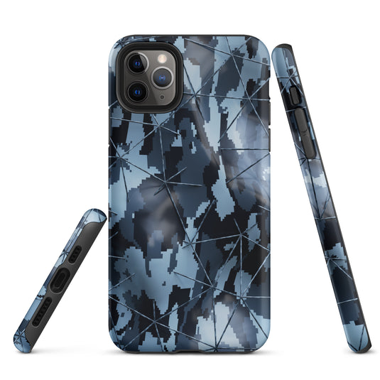 Dark Grey MIlitary Camouflage Tech Polygon iPhone Case Hardshell CREATIVETECH