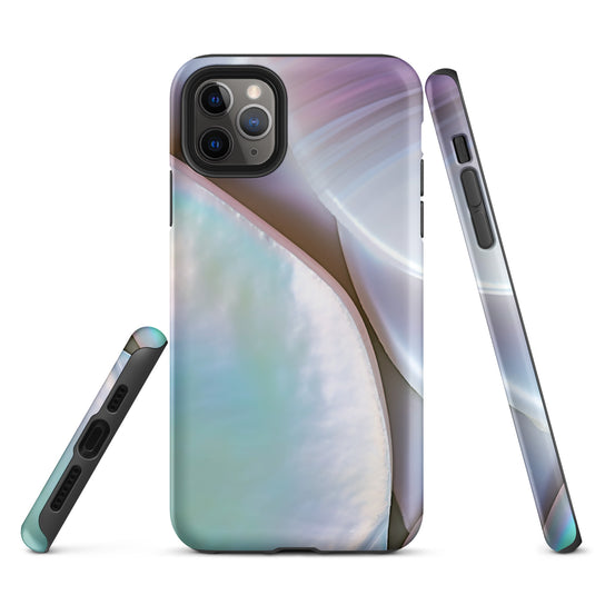 Mother of Pearl Soft Pink iPhone Case Hardshell 3D Wrap Thermal CREATIVETECH
