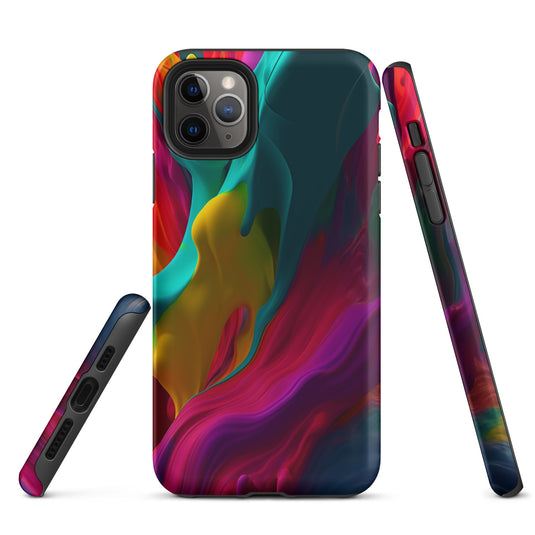 Red Purple Yellow Green Pride iPhone Case Hardshell 3D Wrap Thermal CREATIVETECH