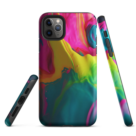 Pride Colorful Paint iPhone Case Hardshell 3D Wrap Thermal CREATIVETECH