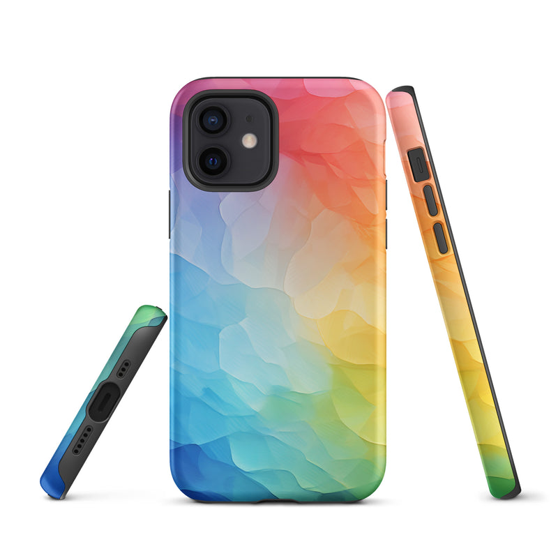 Load image into Gallery viewer, Pride Painted Glass iPhone Case Hardshell 3D Wrap Thermal CREATIVETECH
