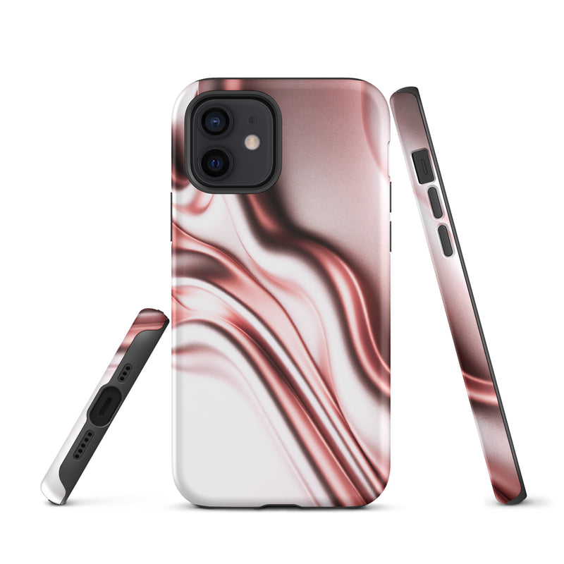 Load image into Gallery viewer, Rose Gold Silky Style iPhone Case Hardshell 3D Wrap Thermal Double Layer CREATIVETECH