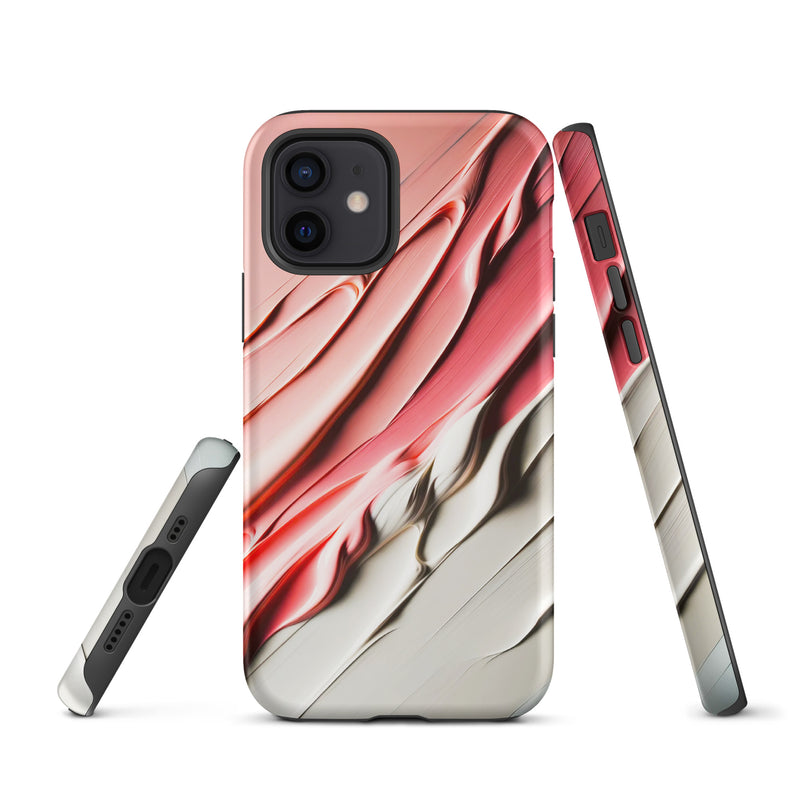 Load image into Gallery viewer, Delicate Pink Paint Style iPhone Case Hardshell 3D Wrap Thermal Double Layer CREATIVETECH
