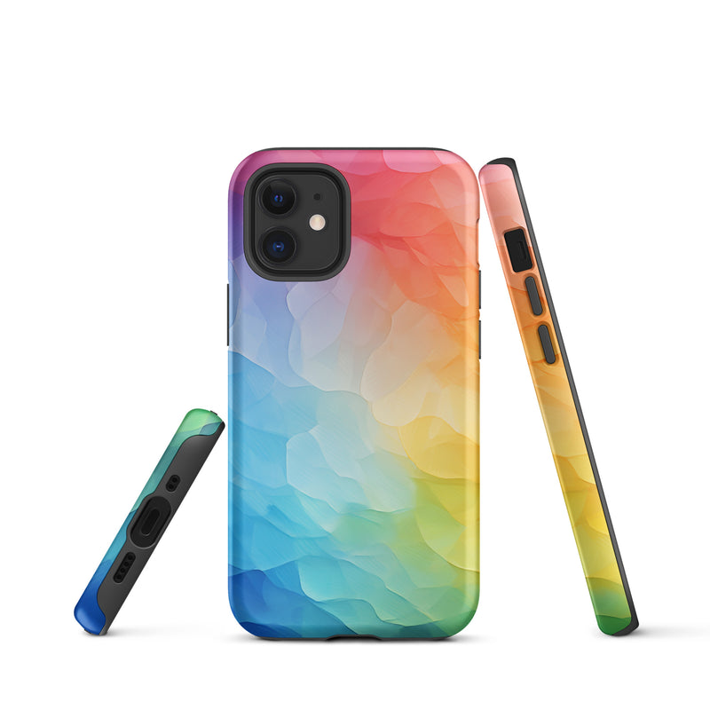 Load image into Gallery viewer, Pride Painted Glass iPhone Case Hardshell 3D Wrap Thermal CREATIVETECH