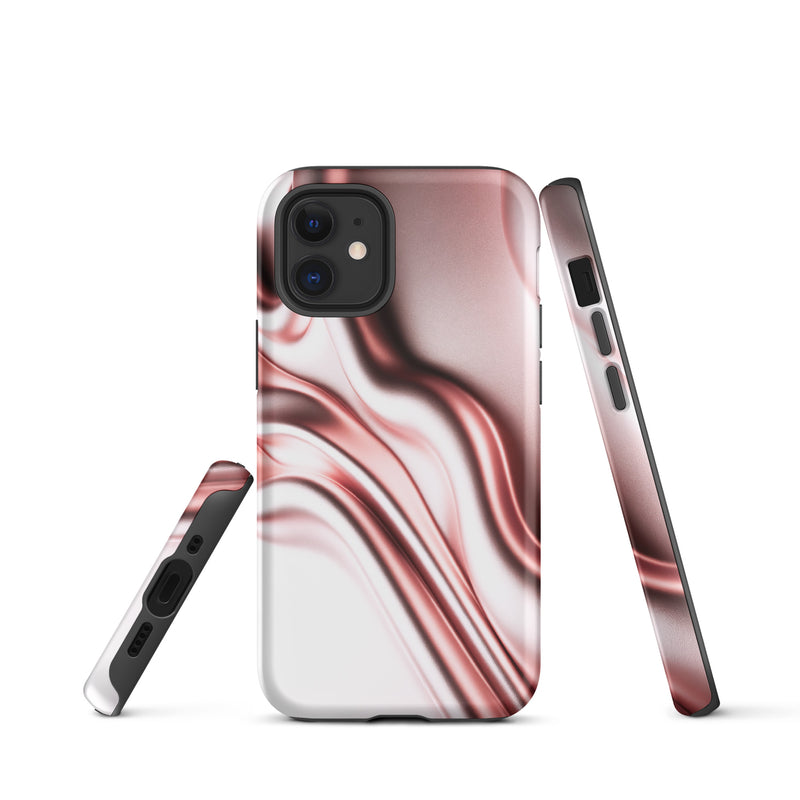 Load image into Gallery viewer, Rose Gold Silky Style iPhone Case Hardshell 3D Wrap Thermal Double Layer CREATIVETECH
