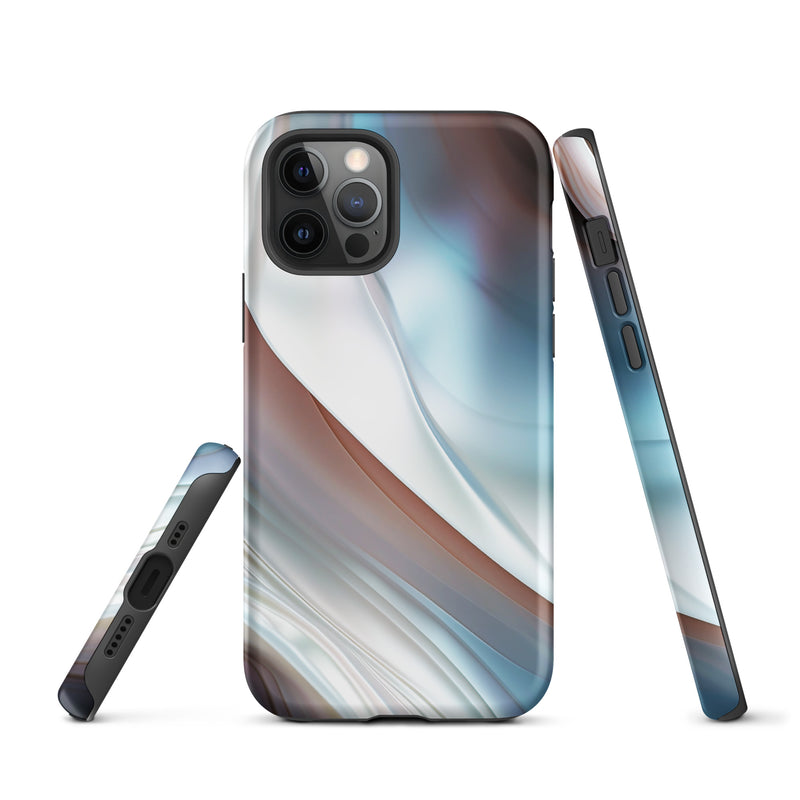 Load image into Gallery viewer, Pearl Blue iPhone Case Hardshell 3D Wrap Thermal CREATIVETECH