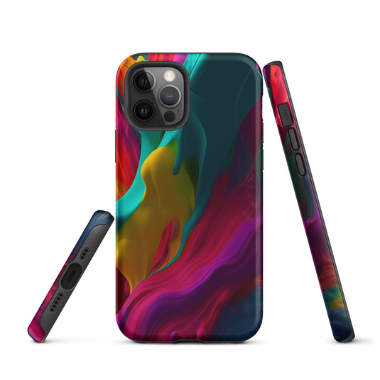 Red Purple Yellow Green Pride iPhone Case Hardshell 3D Wrap Thermal CREATIVETECH