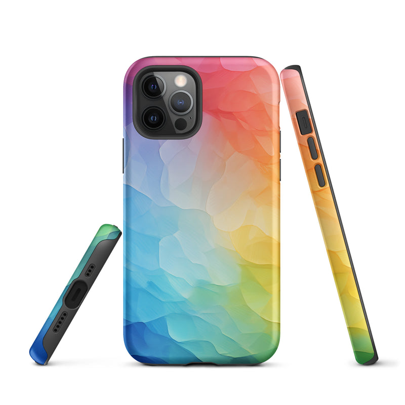 Load image into Gallery viewer, Pride Painted Glass iPhone Case Hardshell 3D Wrap Thermal CREATIVETECH