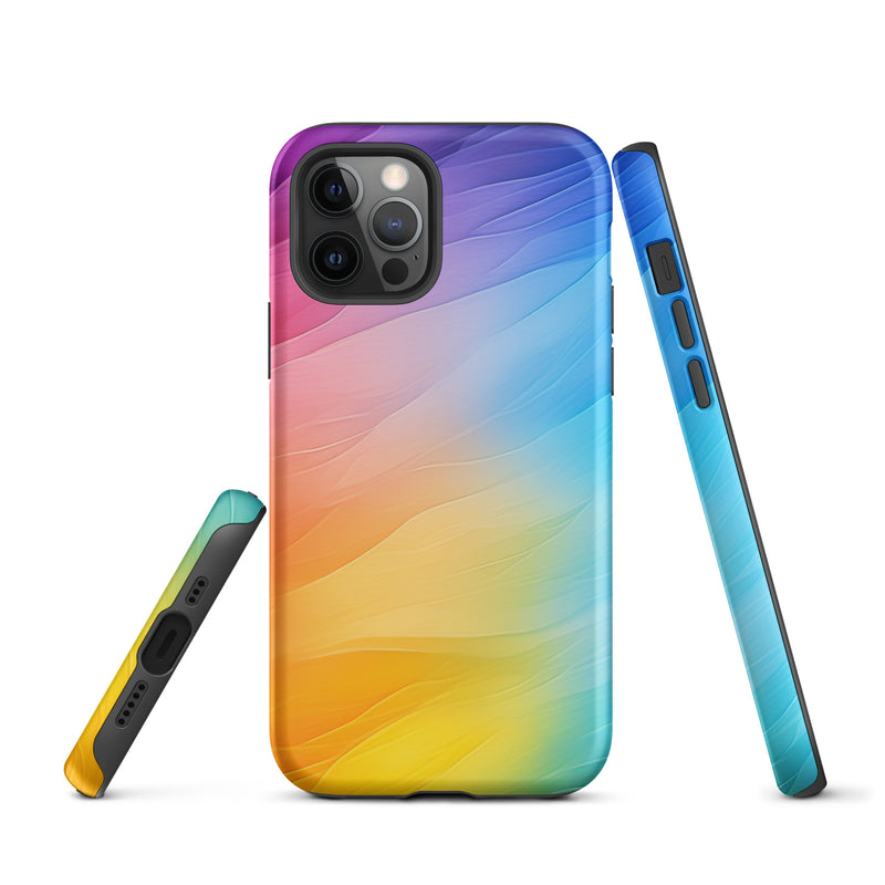 Load image into Gallery viewer, Soft Pride Colors iPhone Case Hardshell 3D Wrap Thermal CREATIVETECH