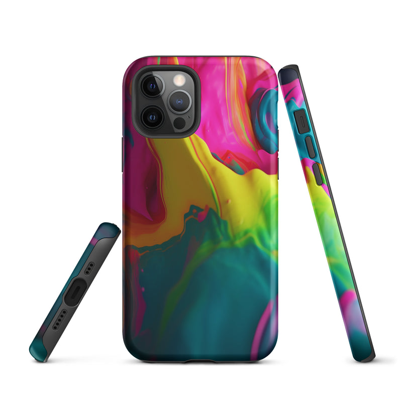 Load image into Gallery viewer, Pride Colorful Paint iPhone Case Hardshell 3D Wrap Thermal CREATIVETECH