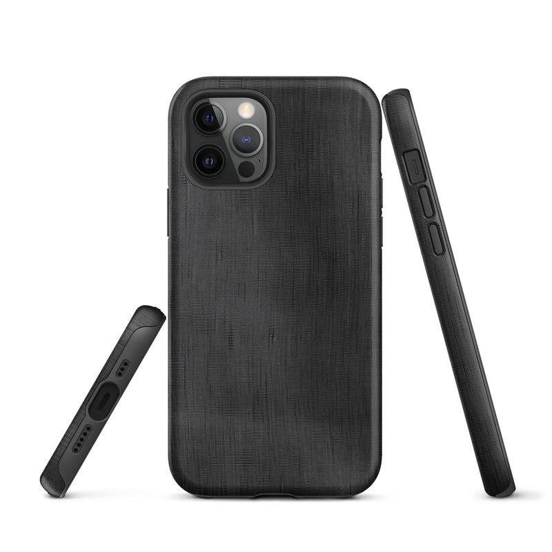 Load image into Gallery viewer, Classic Denim Dark Grey iPhone Case Hardshell 3D Wrap Thermal CREATIVETECH