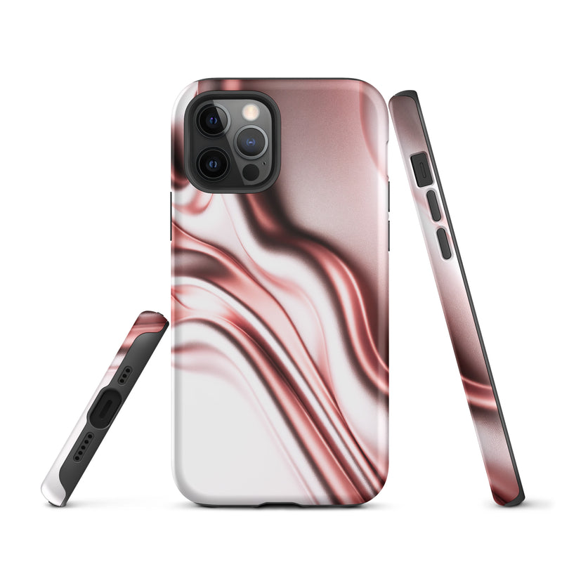 Load image into Gallery viewer, Rose Gold Silky Style iPhone Case Hardshell 3D Wrap Thermal Double Layer CREATIVETECH