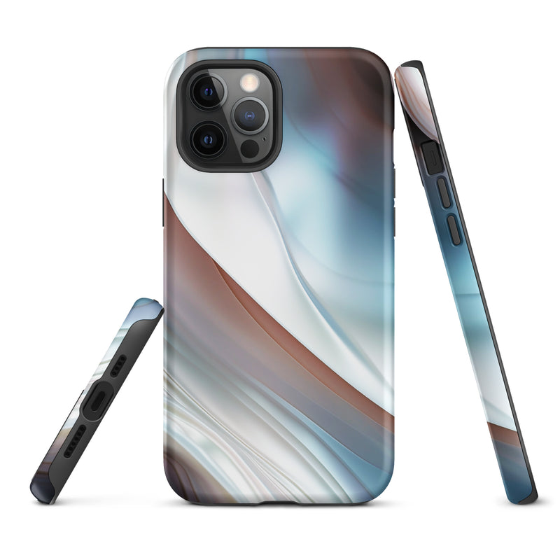 Load image into Gallery viewer, Pearl Blue iPhone Case Hardshell 3D Wrap Thermal CREATIVETECH