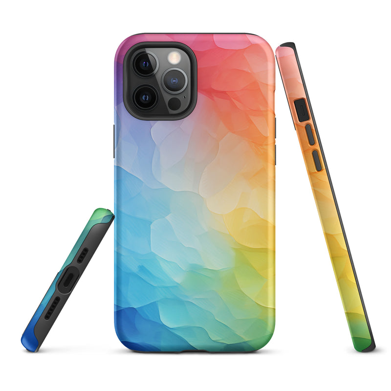 Load image into Gallery viewer, Pride Painted Glass iPhone Case Hardshell 3D Wrap Thermal CREATIVETECH