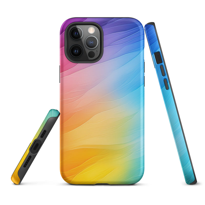 Load image into Gallery viewer, Soft Pride Colors iPhone Case Hardshell 3D Wrap Thermal CREATIVETECH