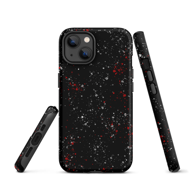 Load image into Gallery viewer, Painted Black Red White iPhone Case Hardshell 3D Wrap Thermal CREATIVETECH