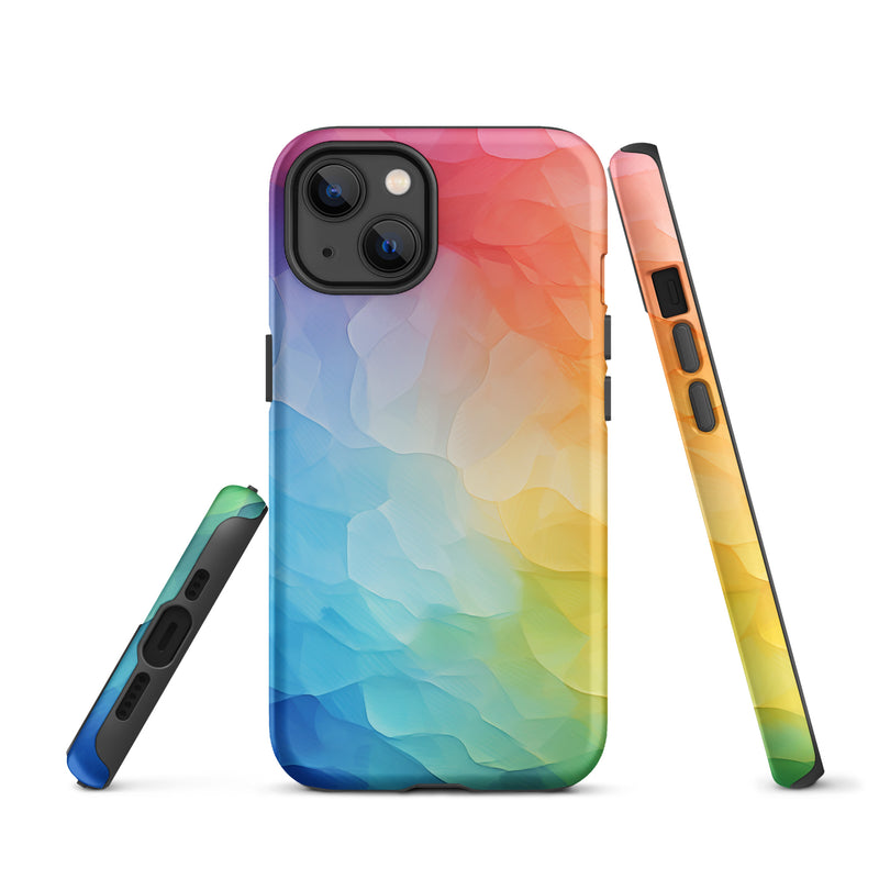 Load image into Gallery viewer, Pride Painted Glass iPhone Case Hardshell 3D Wrap Thermal CREATIVETECH