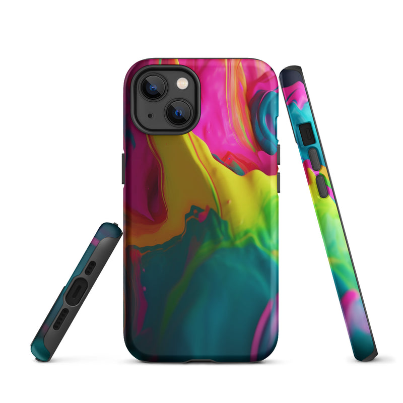 Load image into Gallery viewer, Pride Colorful Paint iPhone Case Hardshell 3D Wrap Thermal CREATIVETECH
