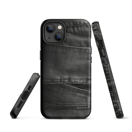 Dark Grey Denim Pocket iPhone Case Hardshell 3D Wrap Thermal CREATIVETECH