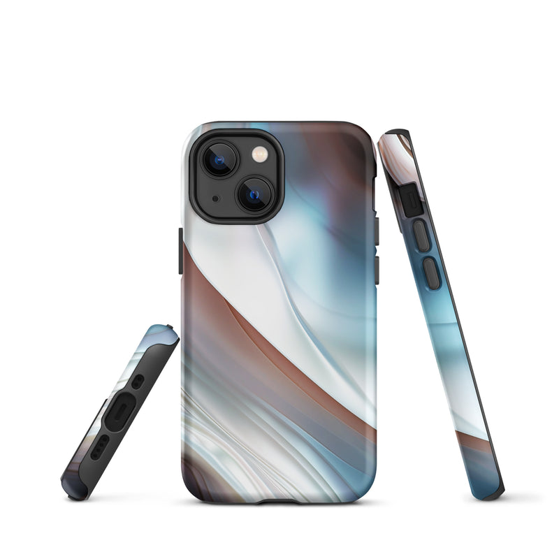 Load image into Gallery viewer, Pearl Blue iPhone Case Hardshell 3D Wrap Thermal CREATIVETECH