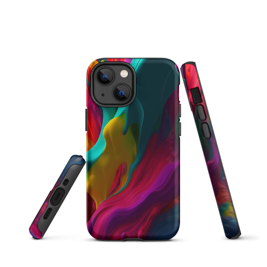 Red Purple Yellow Green Pride iPhone Case Hardshell 3D Wrap Thermal CREATIVETECH