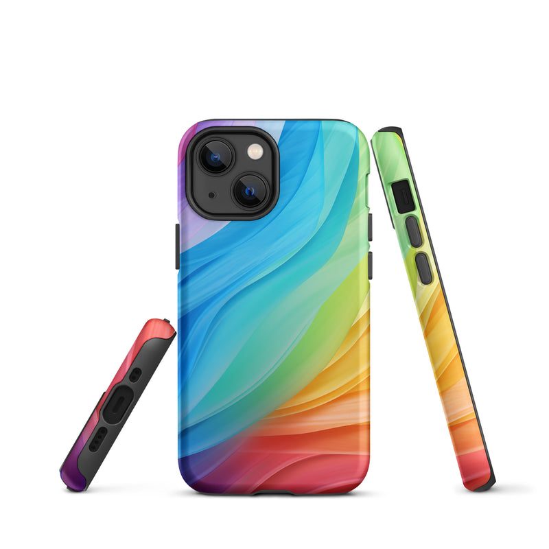 Load image into Gallery viewer, Pride Colors iPhone Case Hardshell 3D Wrap Thermal CREATIVETECH
