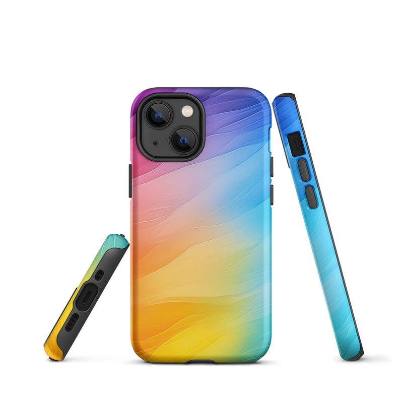 Load image into Gallery viewer, Soft Pride Colors iPhone Case Hardshell 3D Wrap Thermal CREATIVETECH