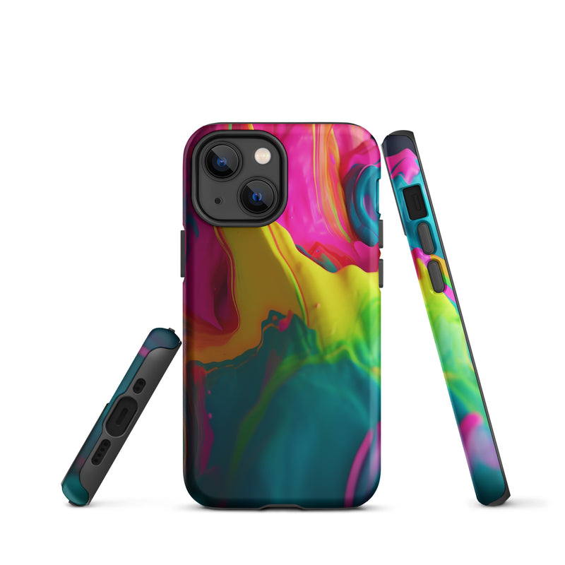 Load image into Gallery viewer, Pride Colorful Paint iPhone Case Hardshell 3D Wrap Thermal CREATIVETECH