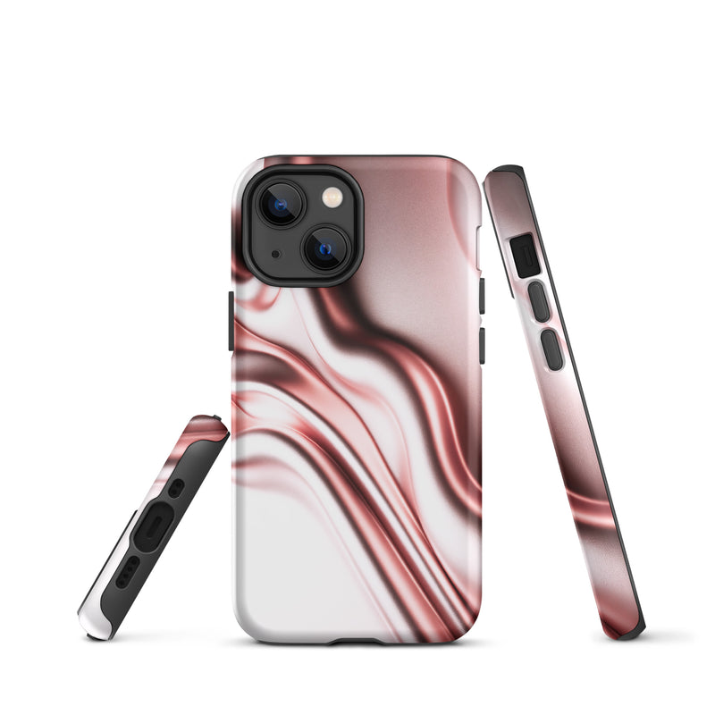 Load image into Gallery viewer, Rose Gold Silky Style iPhone Case Hardshell 3D Wrap Thermal Double Layer CREATIVETECH