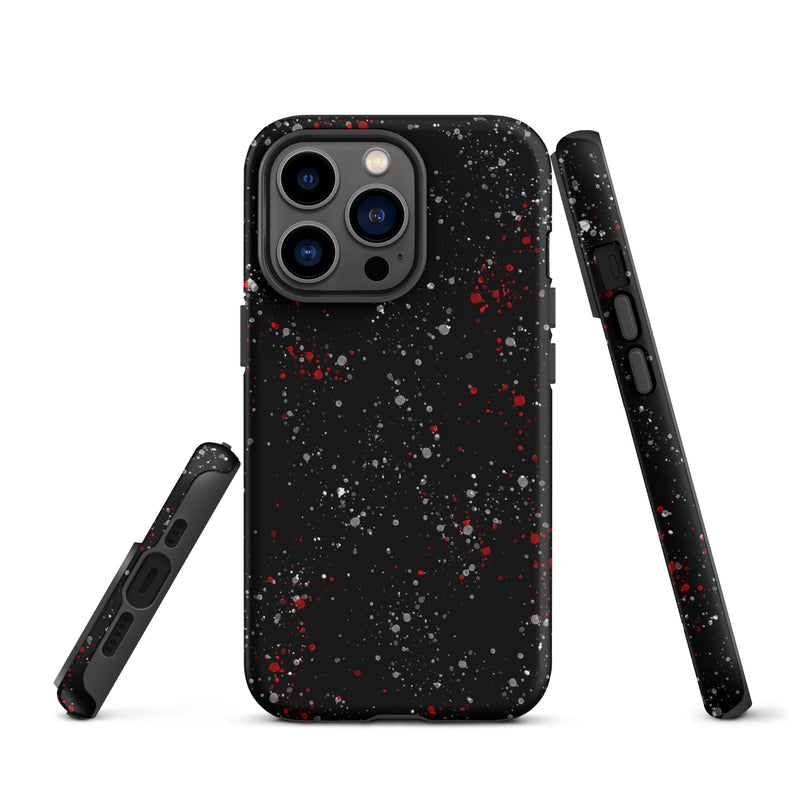 Load image into Gallery viewer, Painted Black Red White iPhone Case Hardshell 3D Wrap Thermal CREATIVETECH