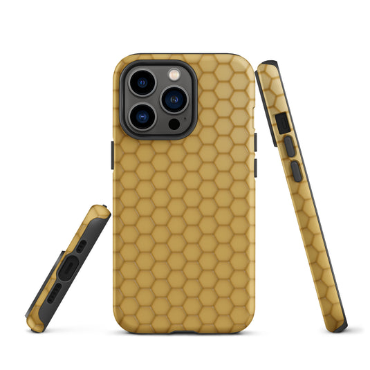 Honeycomb Wax Yellow Brown iPhone Case Hardshell 3D Wrap Thermal CREATIVETECH