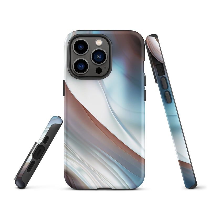 Load image into Gallery viewer, Pearl Blue iPhone Case Hardshell 3D Wrap Thermal CREATIVETECH